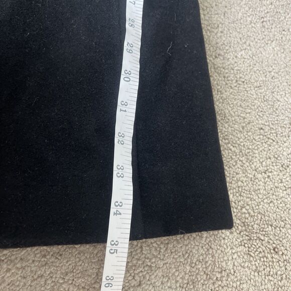 Coach Signature Peacoat Womens XS Black Wool Angora Shawl Collar Classic Gold - Picture 6 of 8